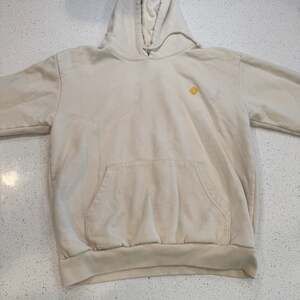 Rivian Compass Logo Pullover Hoodie in Cream